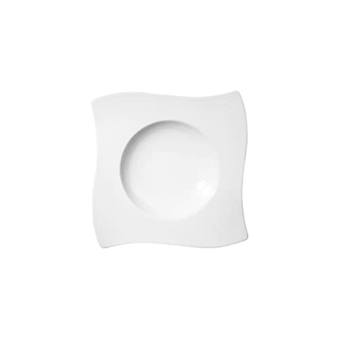 Villeroy & Boch 10-2525-2709 New Wave« Suppenteller tief, quadratisch, Höhe: 45 mm, Porzellan