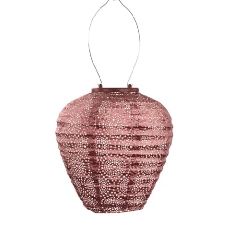 LUMIZ Solarlaterne - für Außen - Occult - Ballon - Gartenbeleuchtung - Solarlampen - Gartendeko - 20cm - Kupfer