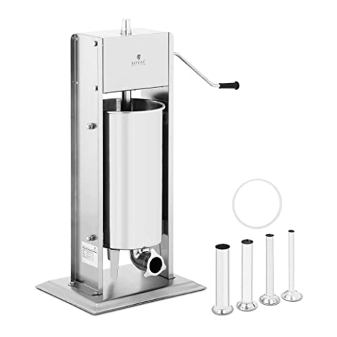 Royal Catering RCWV-15L Wurstfüller vertikal Wurstfüllmaschine Wurstspritze Wurstpresse Edelstahl 15 L