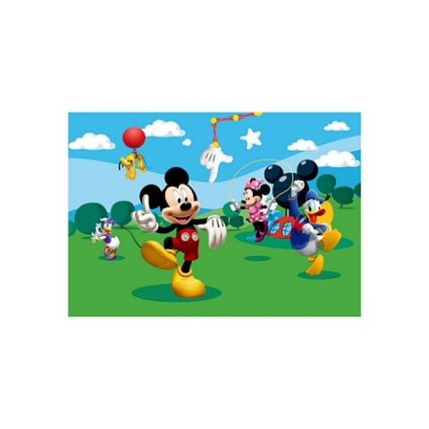 AG Design FTD 0253 Disney Mickey Mouse, Papier Fototapete - 360x254 cm - 4 teile, Papier, multicolor, 0,1 x 360 x 254 cm