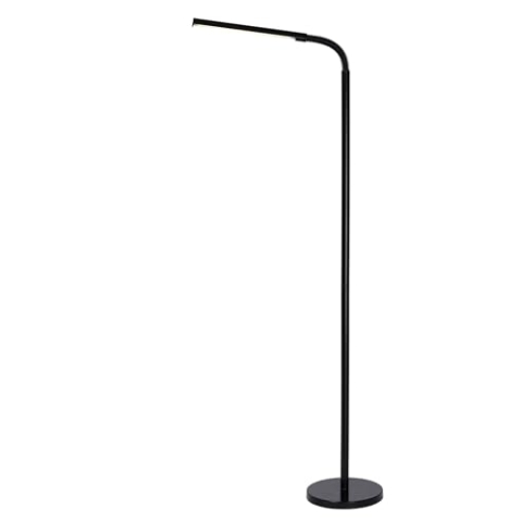 LUCIDE GILLY - Stehlampe Mit Leselampe - LED - 1x6W 2700K - Schwarz