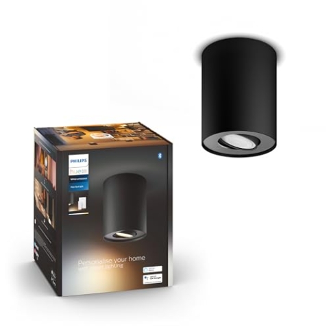 Pillar Hue single spot black 1x5W 230V