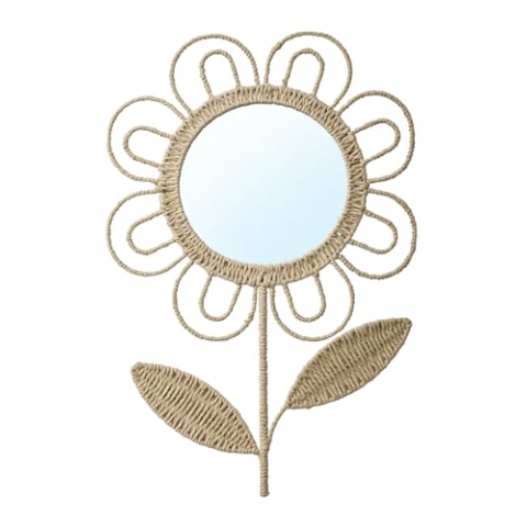 VERTBAUDET XL Wandspiegel Blume Beige TU