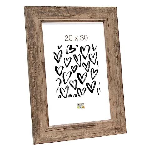 Deknudt Frames Bilderrahmen mit Aufsteller Farbe: Braun, Größe (Bild): 30 cm H x 20 cm B