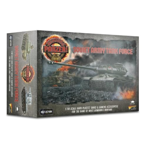 Warlord Games Sowjetische Armee Panzerkraft – 1:56/28 mm Kunststoffmodell Panzer für Achtung Panzer Hochdetaillierte Miniaturen aus dem 2. Weltkrieg für Tisch-Kriegsspiele, 482010005