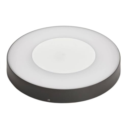 Lucande LED Deckenlampe aussen mit Bewegungsmelder, Deckenleuchte außen spritzwassergeschützt IP54 1x 25W Außenleuchte