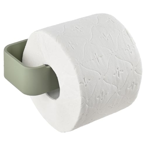 Zone Denmark Ume Toilettenpapierhalter - Klopapierhalter im Schlichten Design - Klorollenhalter 1 Stück - Inkl. Schrauben und Dübel - aus Aluminium - 16,4 x 7,6 x 4 cm - Eucalyptus