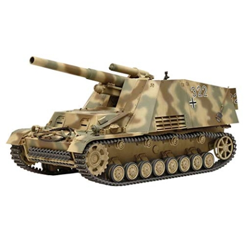 TAMIYA 35367 - 1:35 Deutsche Panzer-Haubitze Hummel (3)Sp.Prod., Modellbau, Plastik Bausatz, Basteln, Hobby, Kleben, Plastikbausatz, Ockerfarben