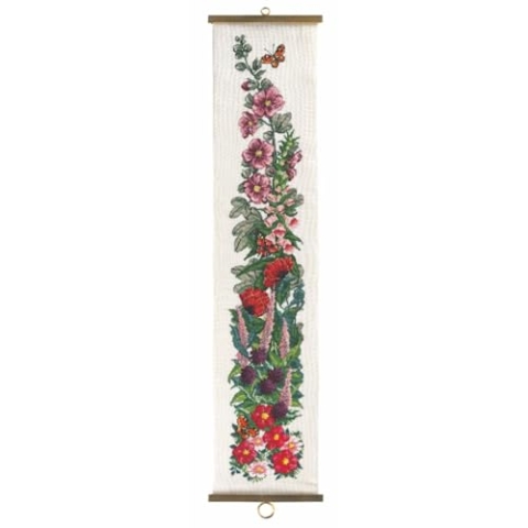 Permin Kreuzstich Stickpackung Blumen/Schmetterlinge Zählmuster