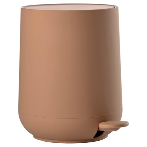 Zone Denmark Nova Mülleimer fürs Bad, Kosmetikeimer, Abfalleimer fürs Badezimmer, Durchm. 20,5 cm, Höhe 23,5 cm, Fassungsvermögen 3 Liter, Mandarine