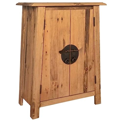 vidaXL Bad Beistellschrank Badschrank Badezimmerschrank Massivholz Kiefer