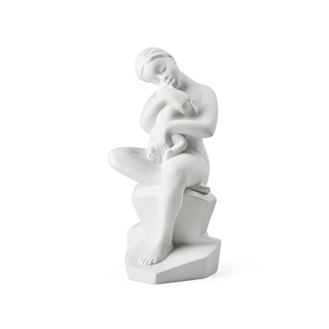 Kähler Design Moments of Being Beginnings, kleine dekorative Figur aus weißem Porzellan, Höhe 23 cm