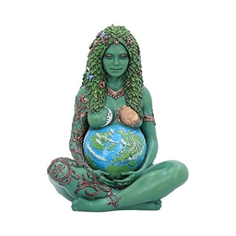 Nemesis Now Small Ethereal Mother Earth Painted Figurine Kleine Gaia Art Statue bemalte Figur, Harz, Natürliche ätherische Mutter Erde (Mini), 17,5 cm