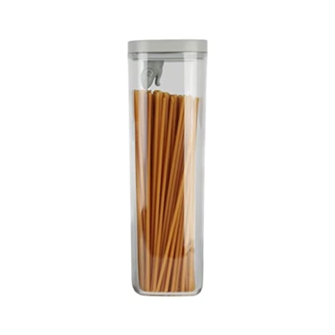 Qualy Lucky Mouse Vorratsbehälter mit einem Volumen von 2 L, 32x10x10 cm, QL10347-CL-GY