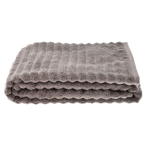 Zone Denmark Inu Strandtuch. Schnelltrocknendes Badehandtuch oder Saunahandtuch, Extra Groß, aus 100% Baumwolle, 180 x 100 cm, Taupe