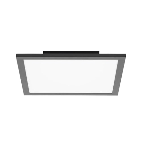 Lindby LED Deckenleuchte (LED Panel) Lamin dimmbar mit Leselampe (Modern) in Schwarz (1 flammig,) - Lampe Deckenlampe Wohnzimmerleuchte