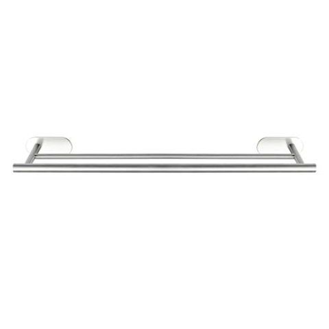 WENKO Turbo-Loc® Badetuchstange Orea Matt, Befestigen ohne Bohren, 2 extra Lange Handtuchstangen für Badetuch oder Handtücher, aus rostfreiem Edelstahl matt, 60 x 4,5 x 12 cm