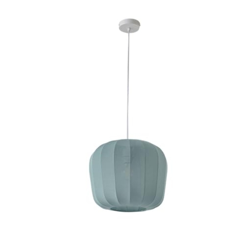 Lindby Pendelleuchte Helin (Modern) in Blau aus Textil (1 flammig, E27) - Hängeleuchte Esstischlampe Hängelampe Wohnzimmerleuchte