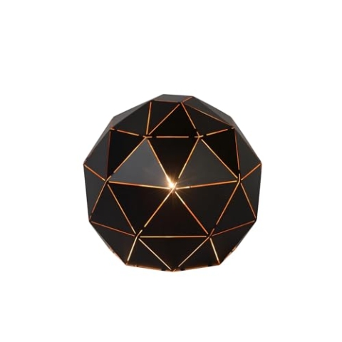 LUCIDE OTONA - Tischlampe - Ø 25 cm - 1xE27 - Schwarz