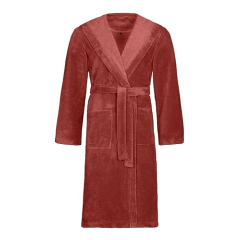 Vossen Damen & Herren Bademantel "Lynn" terra L