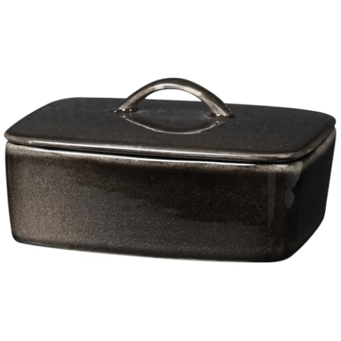 broste Copenhagen Nordic Coal Butterdose, 14cm