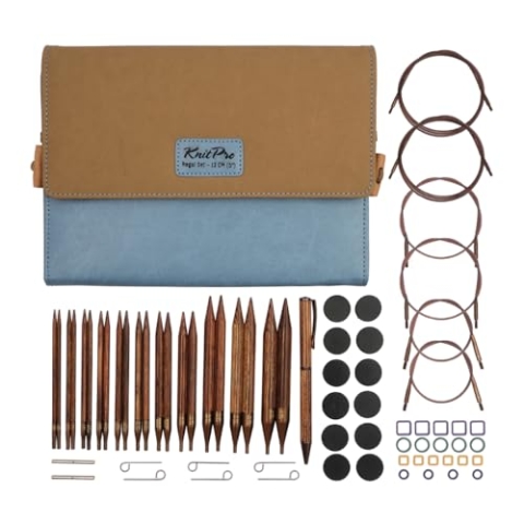 KnitPro KP31281 Rundstricknadelset Ginger, Braun, Diverse