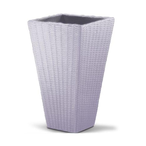 Deuba® Blumentopf 59 Liter 70x40x40cm Wetterfest Bruchfest Kunststoff Indoor Outdoor Blumenkasten Pflanzkübel Blumenkübel Grau