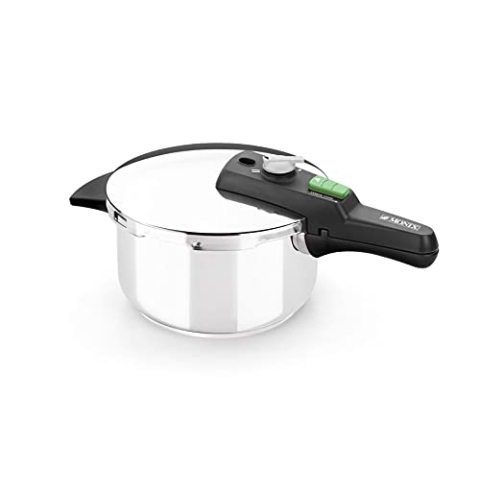 Monix Serie Quick Olla Rápida 4 Litros Acero Inoxidable, Schwarz
