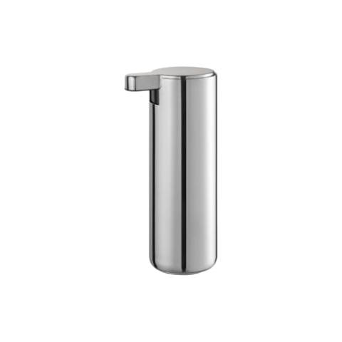 blomus Seifenspender MODO | Edelstahl Poliert | 165 ml | 5,5L x 7,5B x 16H cm | Handseifenspender aus poliertem Edelstahl | Rutschfester Flüssigseifenspender mit gummierter Unterseite