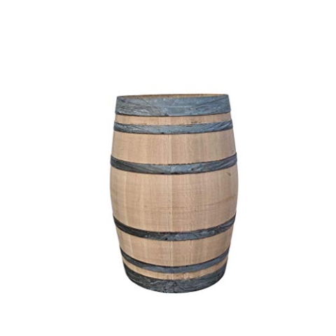 Tropictrees - Dekofass - Eichen 225 Liter - Planter - Wasserfass - Stillvol & Praktisch - Stehtisch - Holzfass - Regenfass - Gartentisch - Fass Geschliffen - Regentonne - Regensammler