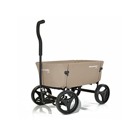 Beachwagon LITE Faltbarer Bollerwagen Bollard Cart Wagen zum Transport von Kindern, Haustieren und Habseligkeiten mit Einer Tragfähigkeit von 80 kg 118 x 65 x 110 cm