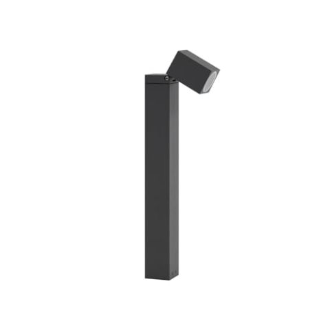 Lindby Außenleuchte Othil (spritzwassergeschützt (Modern) in Alu aus Aluminium (1 flammig, GU10) - Wegeleuchte Pollerleuchte Wegelampe Sockelleuchte