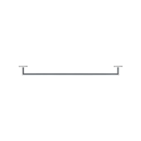 Duravit Badetuchhalter Karree, einarmig, Handtuchhalter Wandmontage, 80 cm, Handtuchhalterung, Handtuchstange Chrom