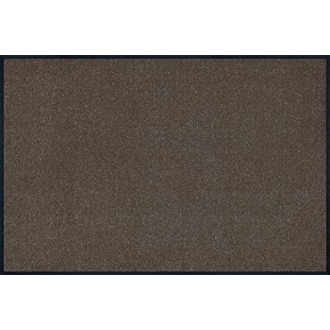 wash+dry Fußmatte, Brown 60x90 cm, innen und außen, waschbar