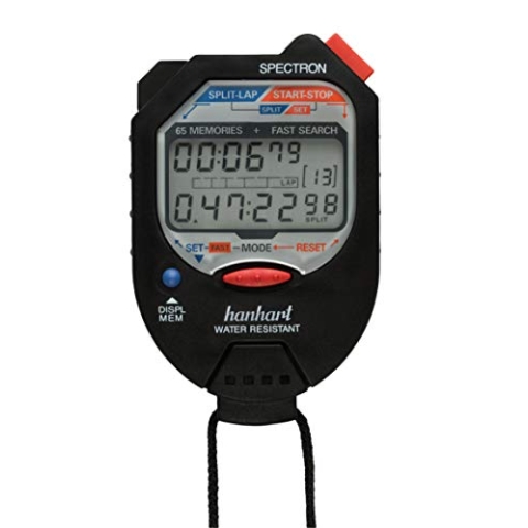 Hanhart elektronische Stoppuhr Spectron 1/100 Min. + 1/100 Sek.