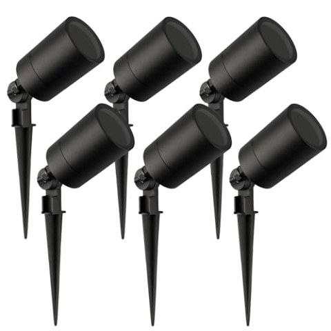 Ledvion - 6X LED Strahler, GU10 Fassung, Schwarz, 5W, IP65, inkl. Schnellanschluss