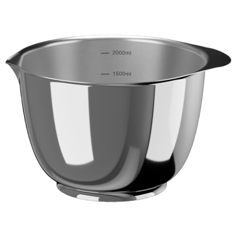Rosti Margrethe Rührschüssel, Teigschüssel, Metallschüssel, Salatschüssel, Schüssel 2 Liter aus Edelstahl