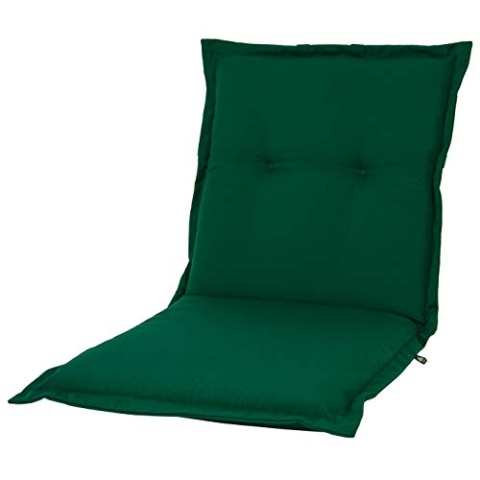 KOPU® Niedriglehner Auflage Prisma Forest Green | Auflagen für Gartenstühle | Grün Garten Kissen 100 x 50 cm | 19 Einfache Farben | Robuster Schaumstoff für zusätzlichen Komfort