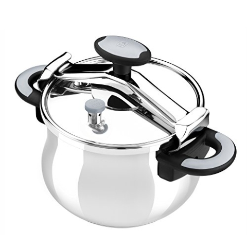 Bra New Star Druck-Schnellkochtopf, Griff, Edelstahl, Edelstahl, rostfrei, 4.5 litros