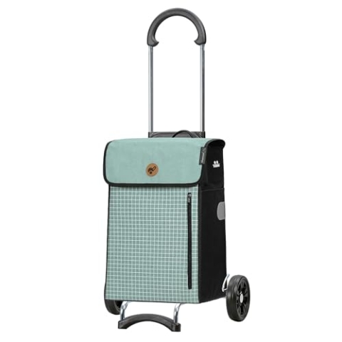 ANDERSEN Einkaufstrolley - Scala Shopper Hente Mint 36 L Einkaufswagen, nachhaltig, Thermo, klappbar, leichtgängig, leise Räder