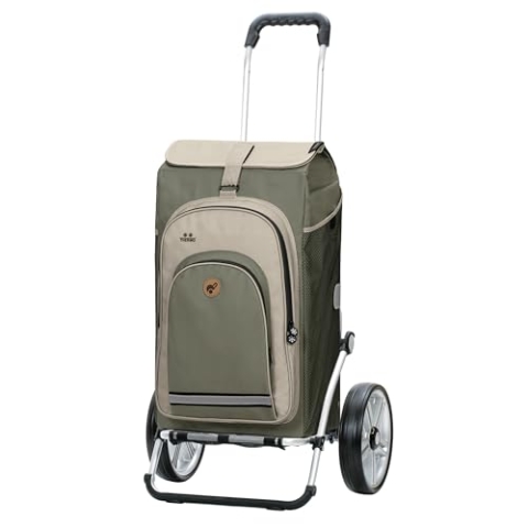 ANDERSEN Einkaufstrolley - Royal Shopper Hydro 2.1 grau 62 L Bike, Einkaufsroller, Rucksack, Thermo, Aluminium, klappbar, Kugellagerad