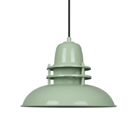 bamyum Hängelampe Leuchtturm, Pendelleuchte Minze, Lampe Ø34 cm Vintage Hängeleuchte Kann als Wohnzimmerlampe, Küchenlampe, Schlafzimmerlampe und Kinderzimmerlampe, E27 Fassung