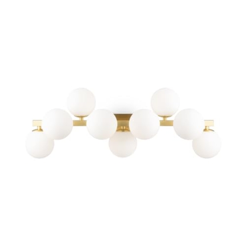 MAYTONI DECORATIVE LIGHTING Moderne Wandleuchte Innenbeleuchtung Messing Gold Metall für Wohnzimmer, Küche, Schlafzimmer, Esszimmer, Büro G9, 9 Birnen (nicht enthalten)