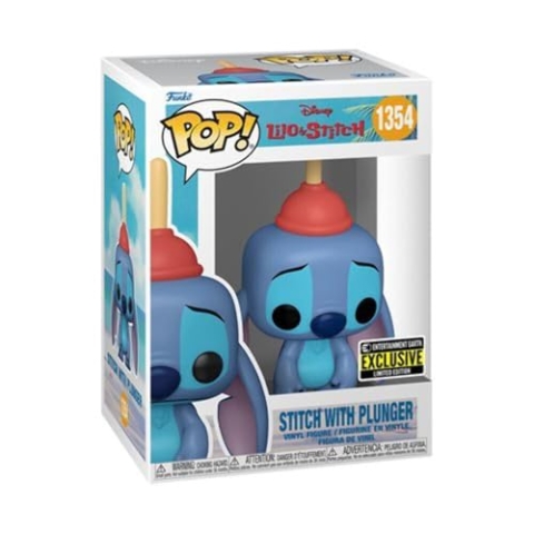 Funko Lilo & Stitch Stitch with Plunger Pop! Vinyl Figure #1354 - Entertainment Earth Exclusive, Mehrfarbig