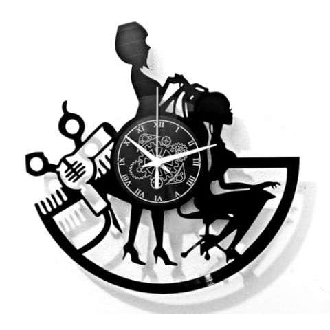 Instant Karma Clocks | Wanduhr | Friseur | Barber Shop | Schönheitssalon | Frisuren | Haarsalon | Damen Wanddekoration