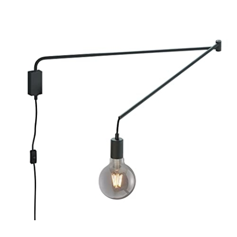 Trio Leuchten Wandleuchte Line 200200132, Metall Schwarz matt, exkl. 1x E27