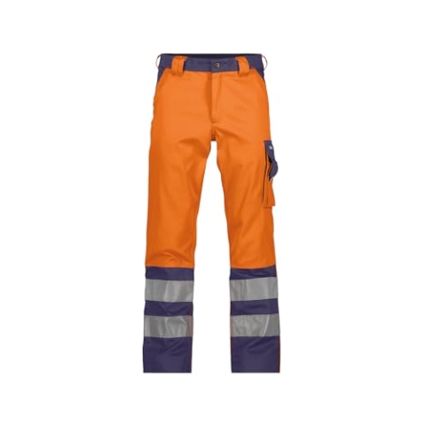 DASSY® Lancaster Warnschutzhose - Größe 53 - NEONORANGE/DUNKELBLAU
