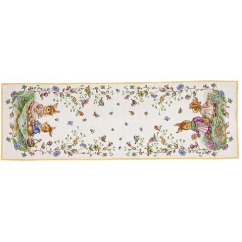 Villeroy & Boch – Spring Fantasy Tischläufer, Läufer, Frühling, Deko Ostern, Ostern Deko, Oster Deko, Geschenk Ostern, Platzdeckchen, Unterleger, Geeignet Für Die Waschmaschine, Baumwolle/Polyester