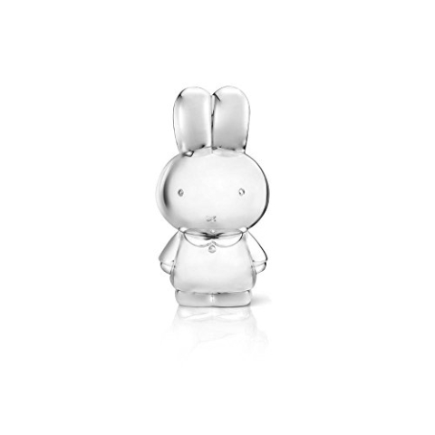 Zilverstad 6850261 Spardose Miffy anlaufgeschützt, XL, 8,3 x 9,5 x 18 cm, versilbert, Silber