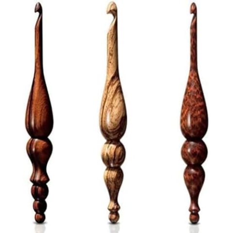 Furls FFCROBLOO0650 Häkelnadeln, Wood, Bloodwood, 6.5mm
